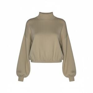 Scoop Mock Neck Sweater Size XS (0-2) In Pebble